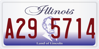 IL license plate A295714