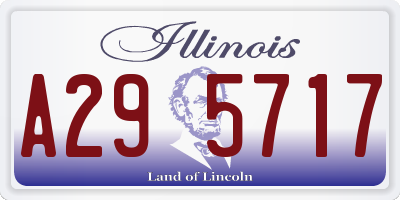 IL license plate A295717