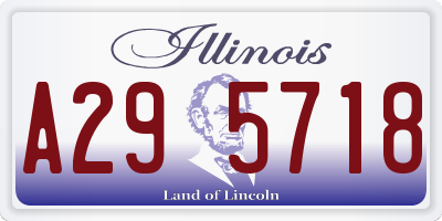 IL license plate A295718