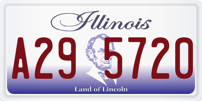 IL license plate A295720