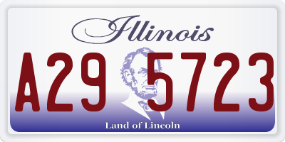 IL license plate A295723