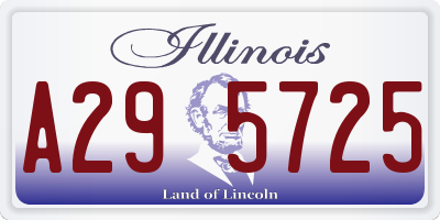 IL license plate A295725