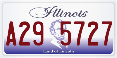 IL license plate A295727