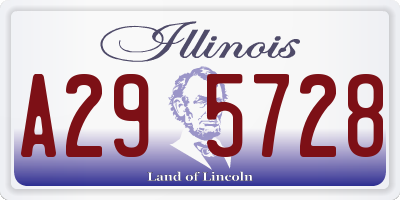 IL license plate A295728