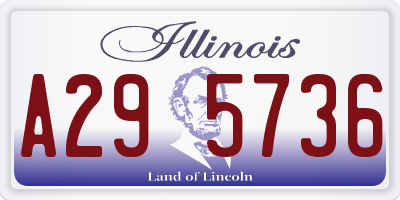 IL license plate A295736
