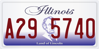 IL license plate A295740