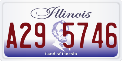 IL license plate A295746
