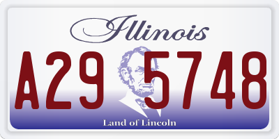 IL license plate A295748