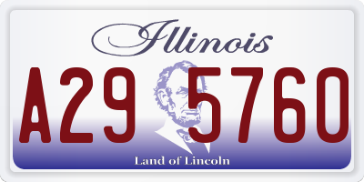 IL license plate A295760