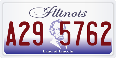 IL license plate A295762