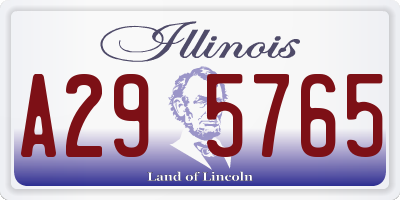 IL license plate A295765