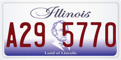 IL license plate A295770