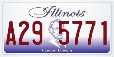IL license plate A295771