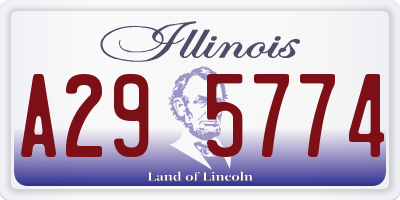 IL license plate A295774