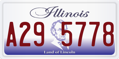IL license plate A295778