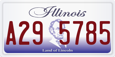IL license plate A295785