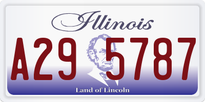 IL license plate A295787