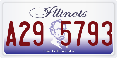 IL license plate A295793