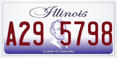 IL license plate A295798