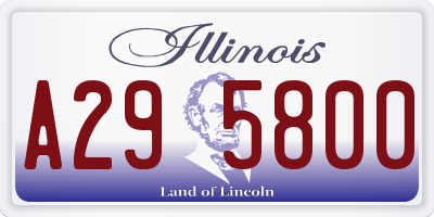 IL license plate A295800