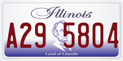 IL license plate A295804