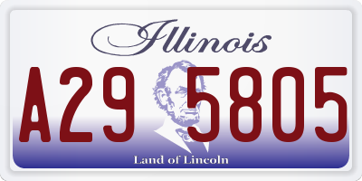 IL license plate A295805