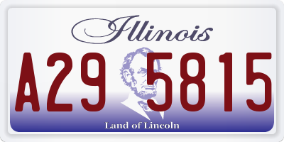 IL license plate A295815