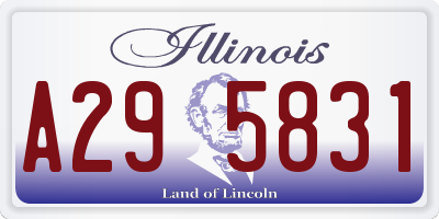 IL license plate A295831