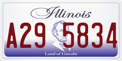 IL license plate A295834