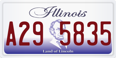 IL license plate A295835