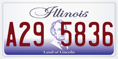 IL license plate A295836
