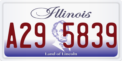 IL license plate A295839