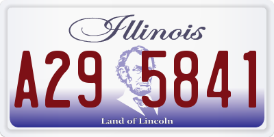IL license plate A295841