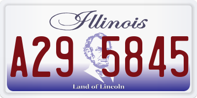 IL license plate A295845