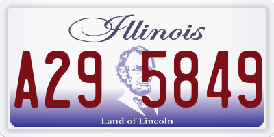 IL license plate A295849