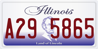 IL license plate A295865