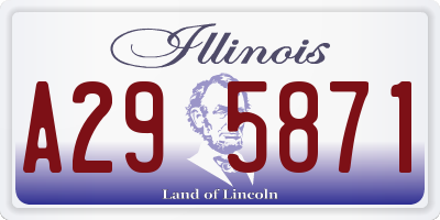 IL license plate A295871