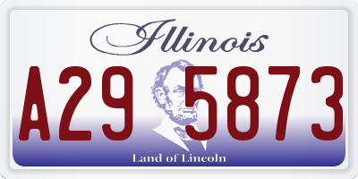 IL license plate A295873