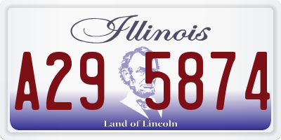 IL license plate A295874