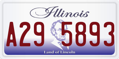 IL license plate A295893