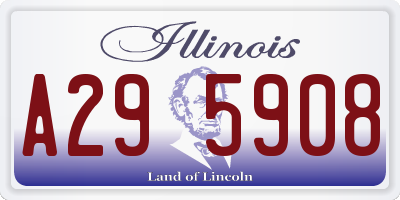 IL license plate A295908