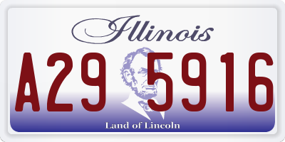 IL license plate A295916