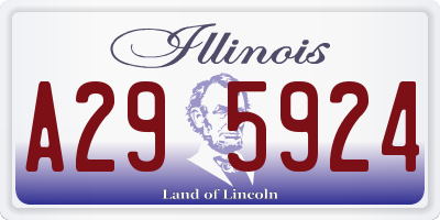 IL license plate A295924