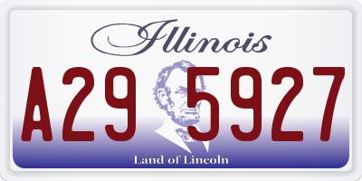 IL license plate A295927