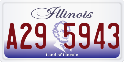 IL license plate A295943