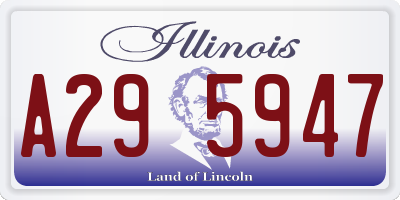 IL license plate A295947