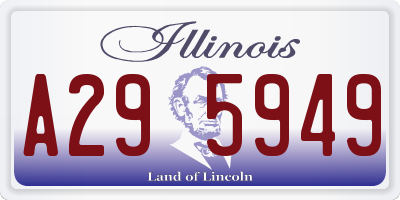 IL license plate A295949