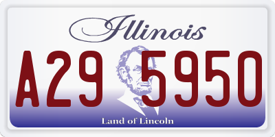 IL license plate A295950