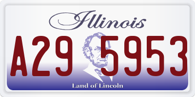 IL license plate A295953