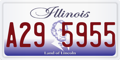 IL license plate A295955